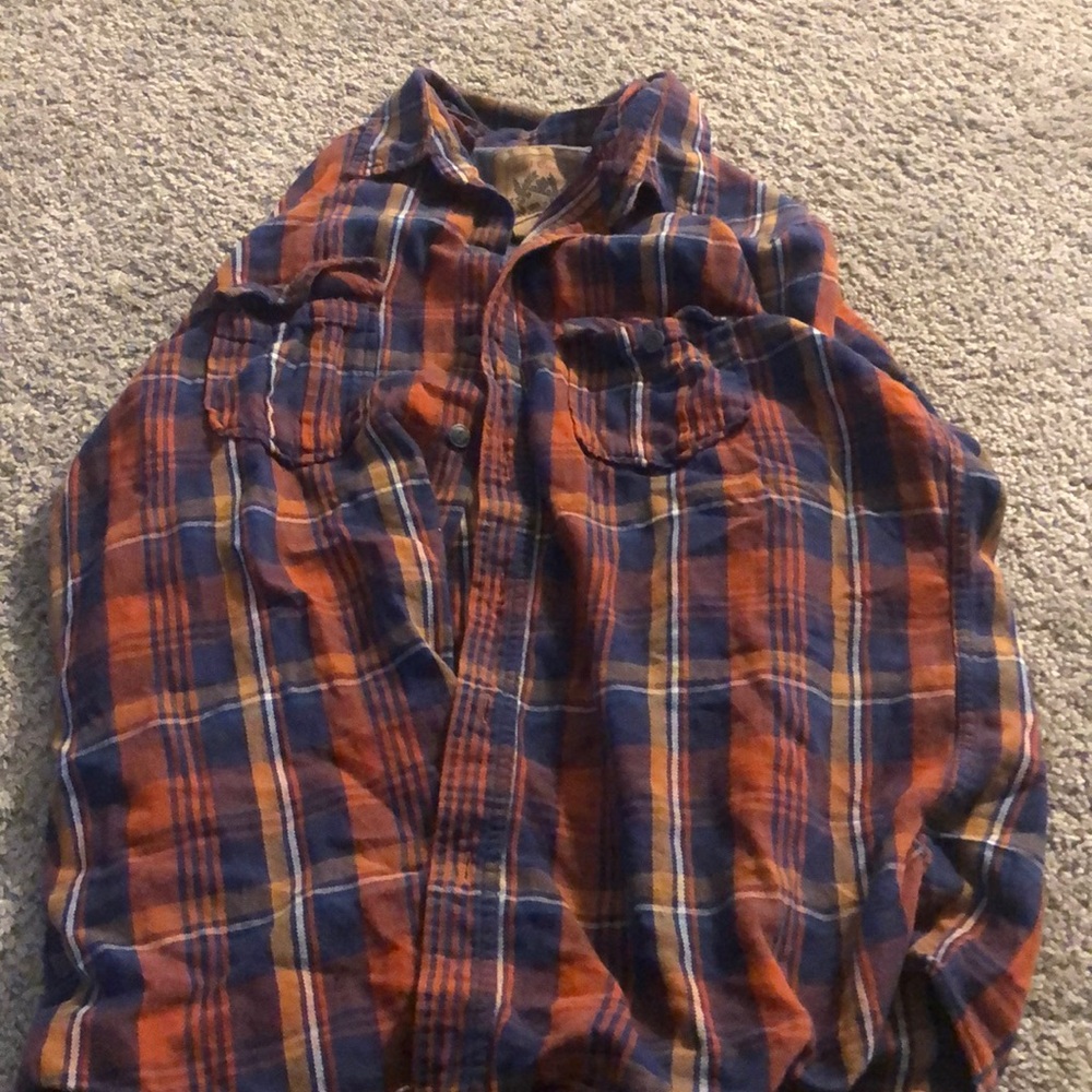 Blue and orange shirt